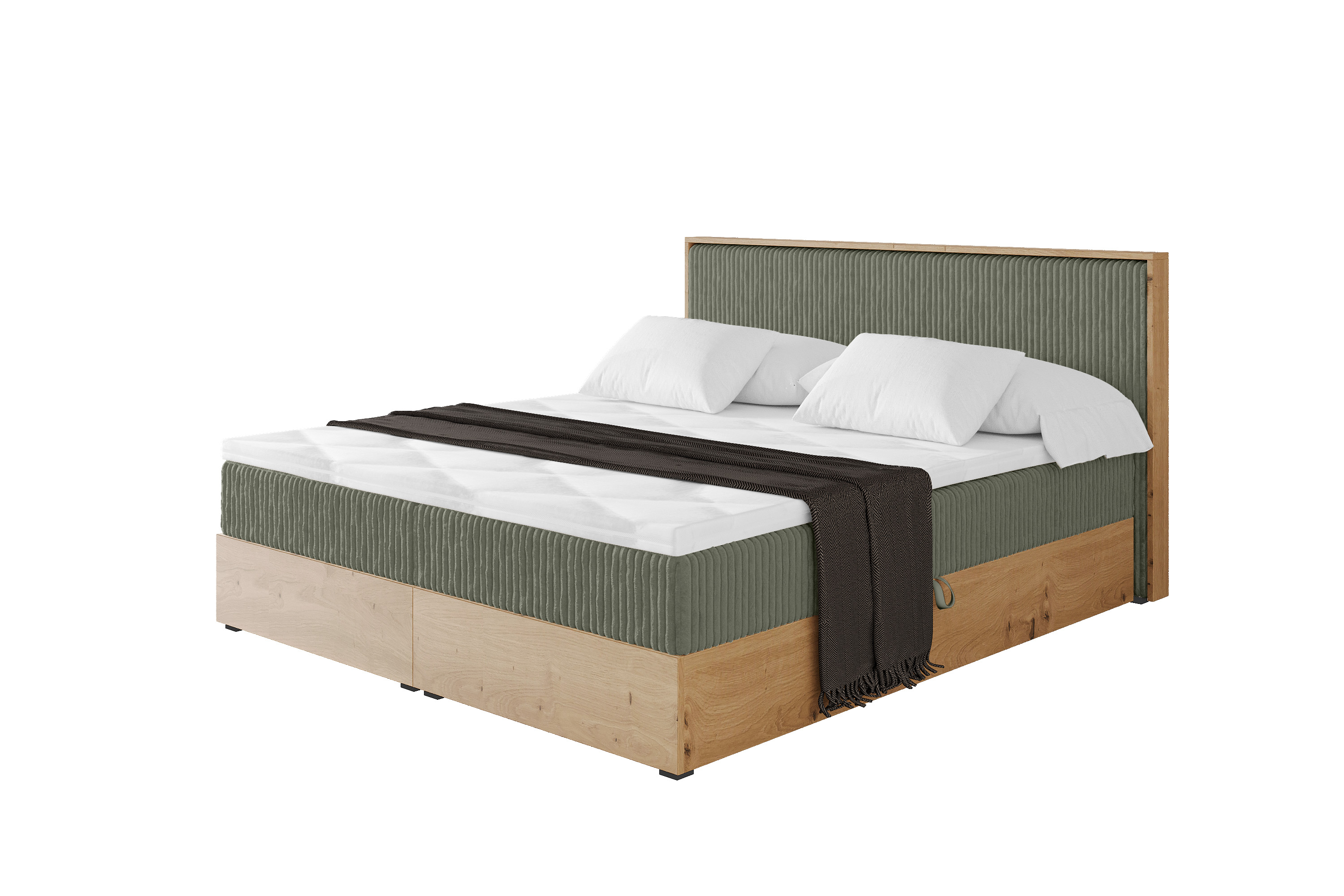 Boxbett LOLLI9 120x200 cm Olivgrün - Tilia 37