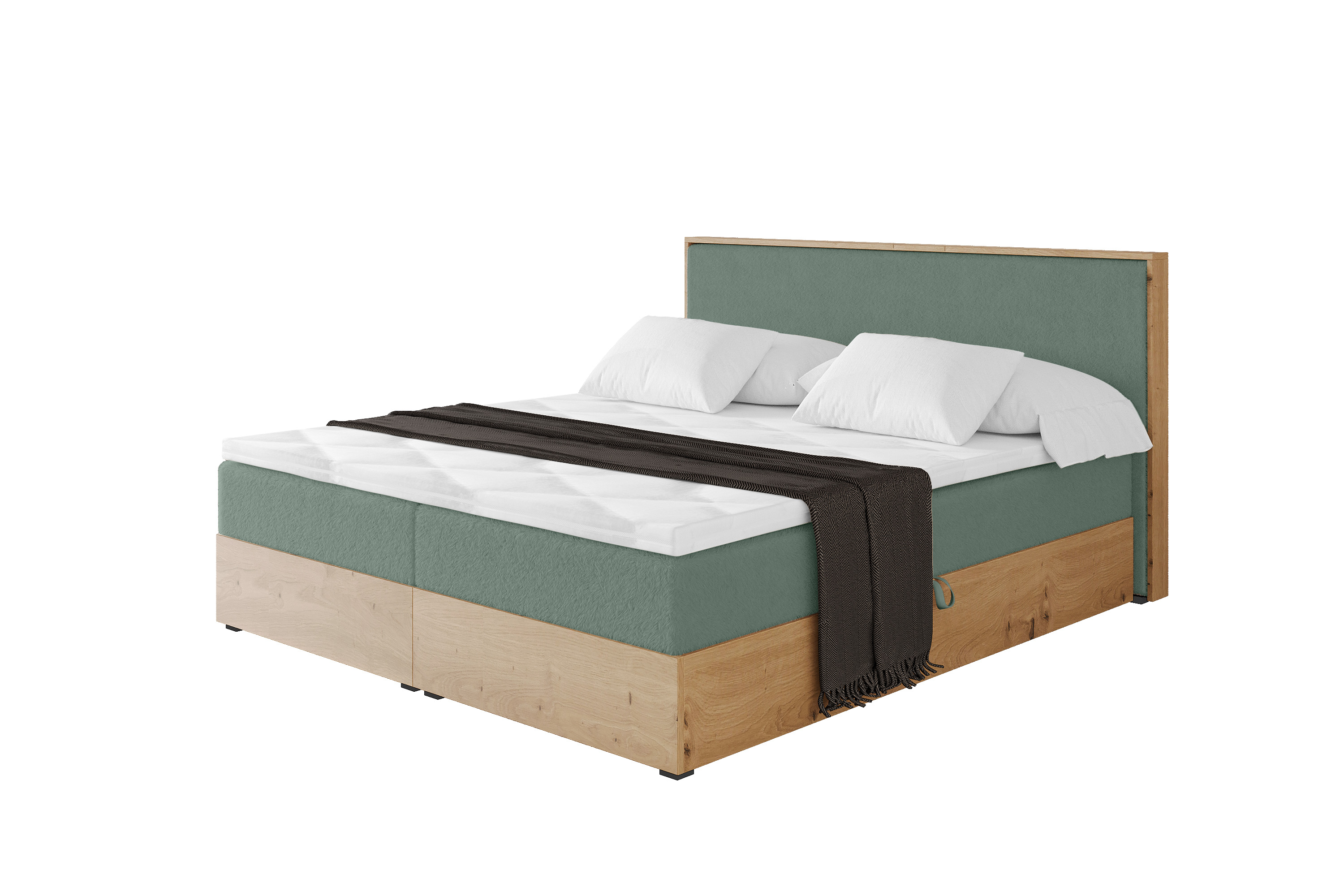 Boxbett LOLLI9 120x200 cm Salbeigrün - Lapitt 77