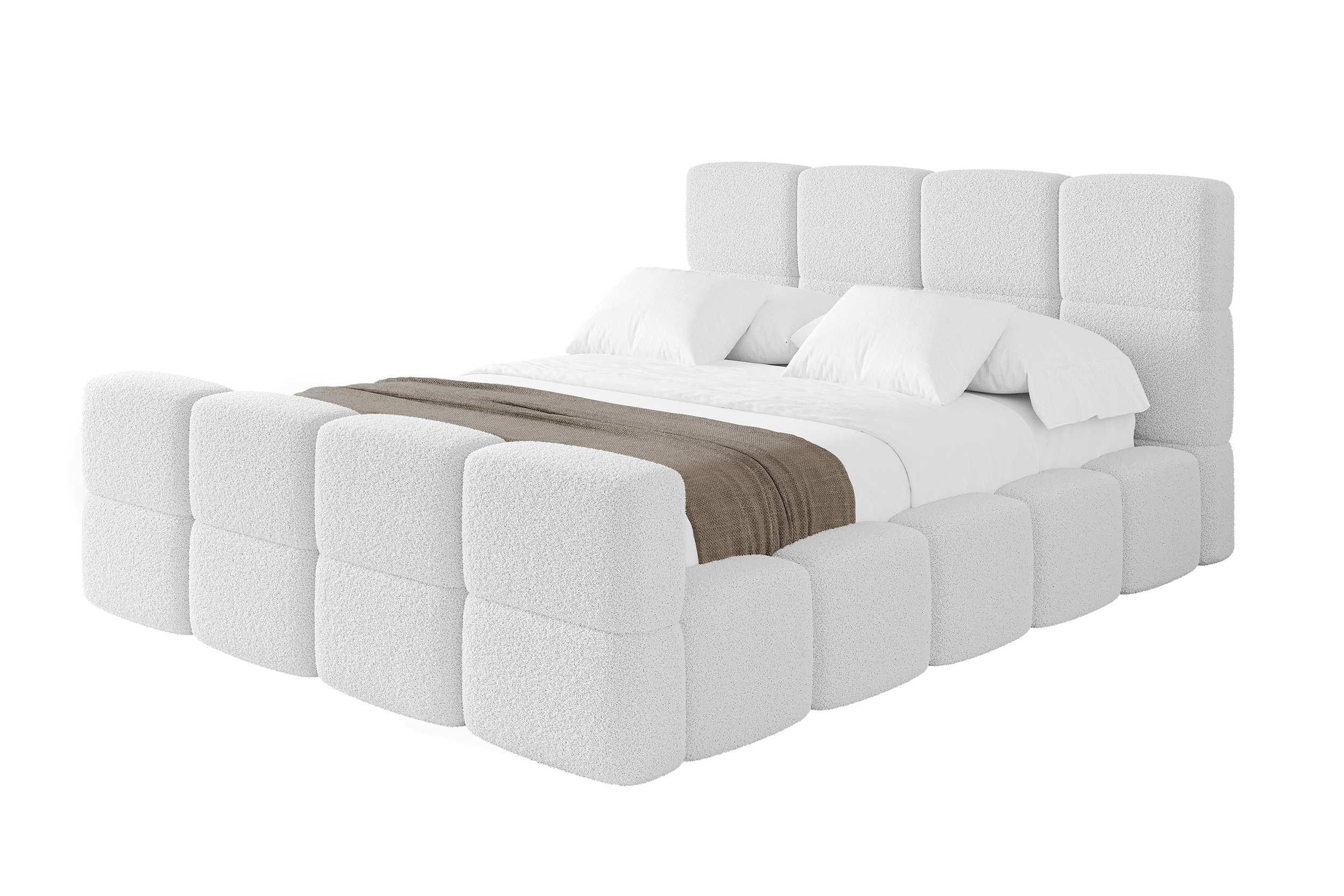 Polsterbett NATA-Z 180x200 cm Weiß - Quelle 01