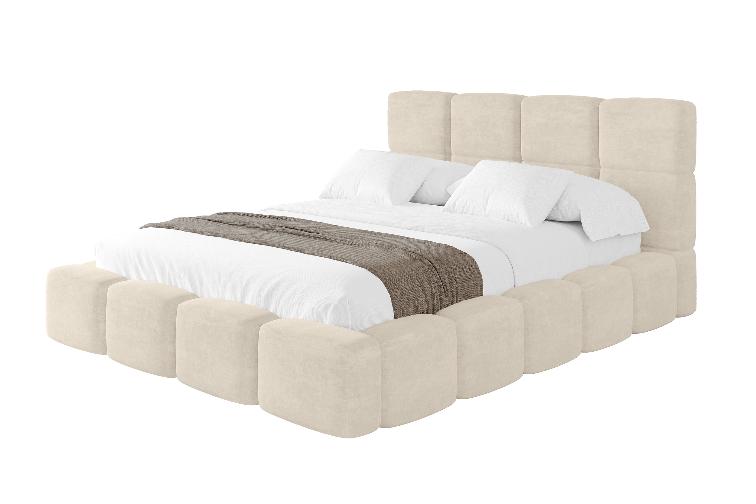 Polsterbett NATA 160x200 cm Beige - Monolith 4