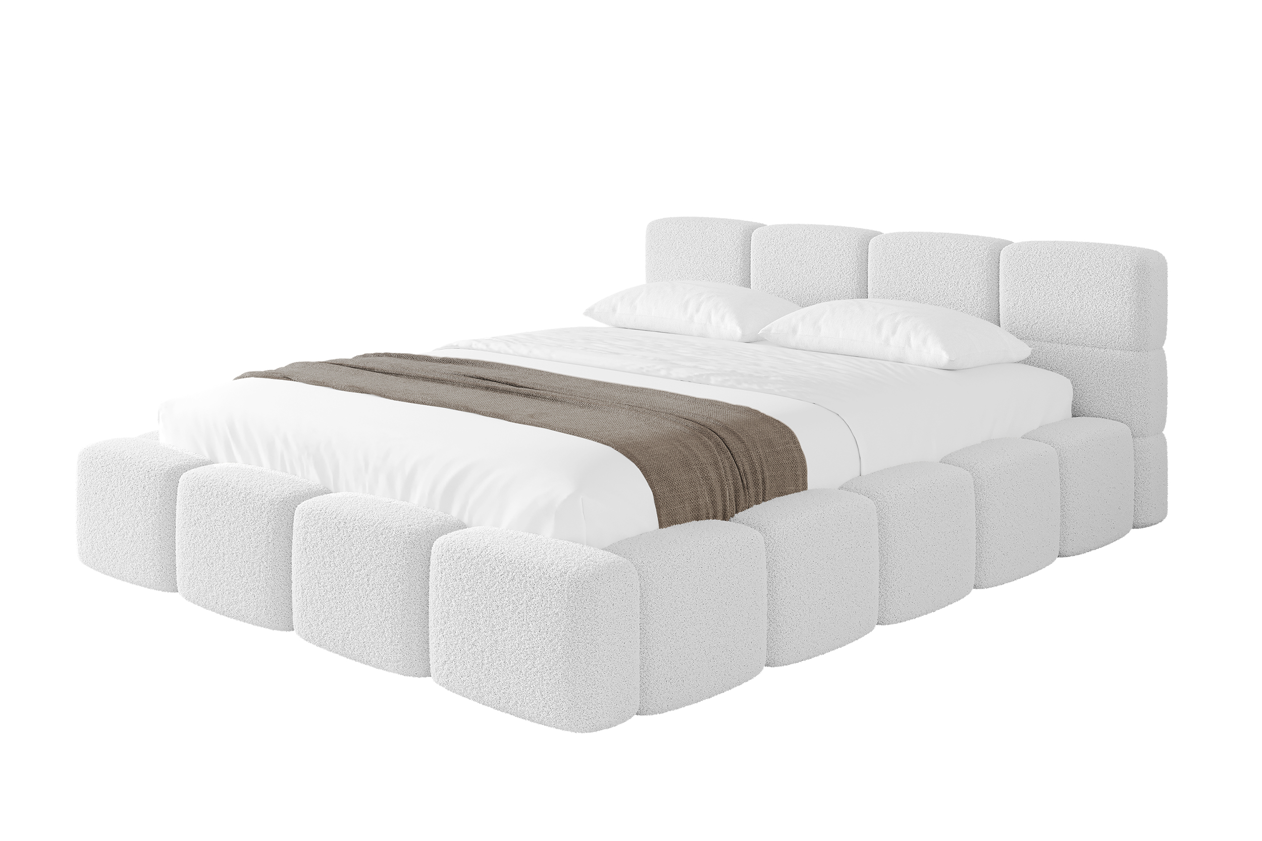 Polsterbett NATA-v1 140x200 cm Weiß - Quelle 01