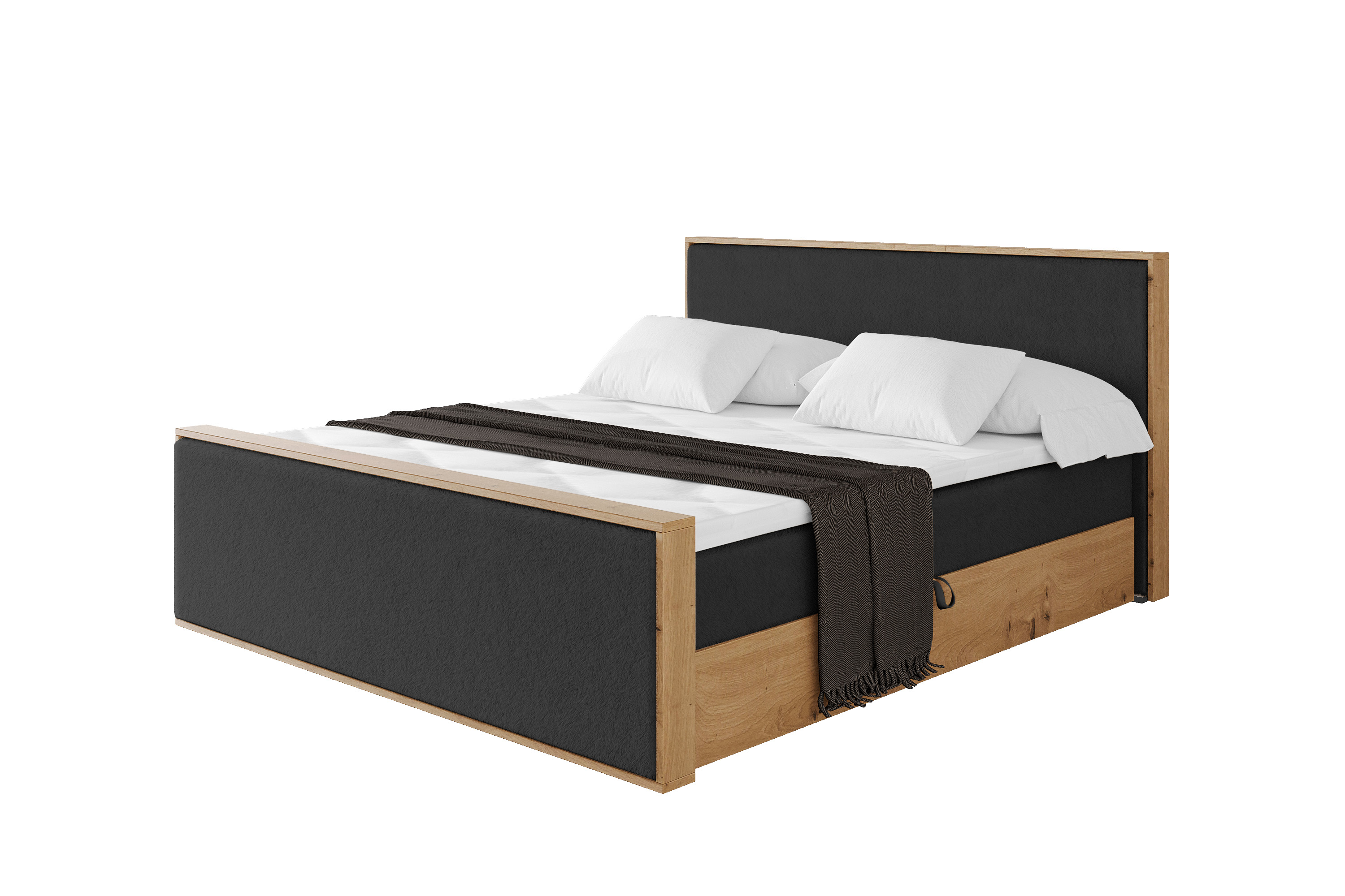 Boxbett LOLLI9-Z 140x200 cm Schwarz - Lapitt 19